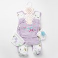 thumbnail image 3 of NKOOGH 9PCS Infant Girls Boys Outfits Long Sleeve Romper Vest Pants Hat Socks Sets for New Born Unisex, 3 of 5
