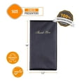 thumbnail image 3 of Guest Check Card Holder Presenter - 10 Pack Restaurant Server Bill Book - Black with Gold Thank You Imprint - Size 5.5" x 10", 3 of 6