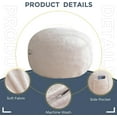 thumbnail image 6 of Bean Bag Chair for Adults, Large 3 ft Bean Bag Chair with Foam Filling, Ultra Soft Fur Lazy Sofa for Living Room Bedroom, Machine Washable Cover, 6 of 7