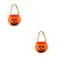 thumbnail image 2 of Kearding Niños Calabaza Tote Azúcar Bolsa de almacenamiento no tejida Regalos Cesta Halloween Redondo 2Conjunto, 2 of 6
