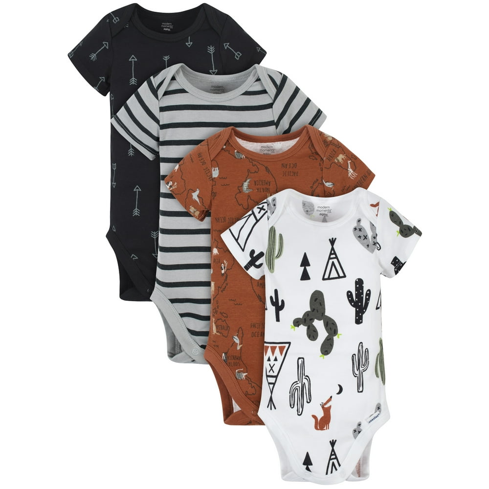 Modern Moments Modern Moments by Gerber Organic Baby Boys Bodysuits