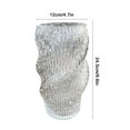 thumbnail image 3 of Jarrón de vidrio luminoso, moderno y sencillo, con flores hidropónicas, para arreglos florales decorativos., 3 of 6