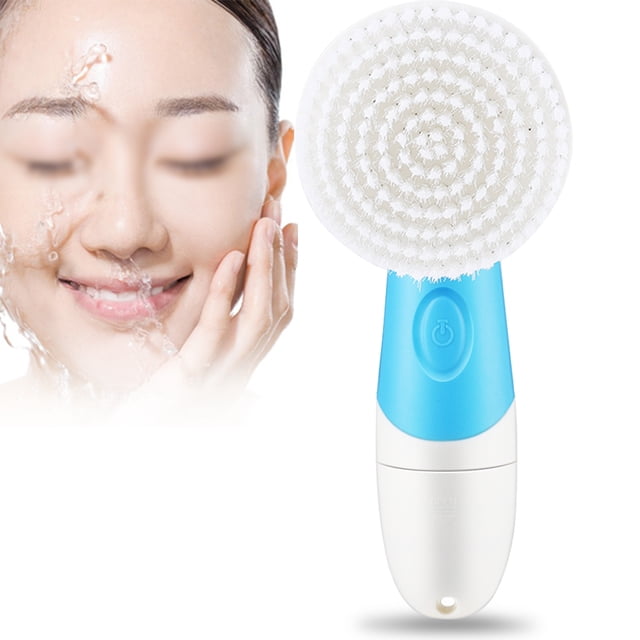Cepillo Facial Eléctrico Resistente al Agua Eléctrico poro Facial Herramienta de Limpieza Profunda Exfoliante Eliminación de la Espinilla Deshacerse del Acné 4 en 1 con 4 Cabezas de Cepillo Ecomeon no