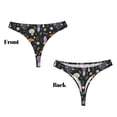 thumbnail image 3 of Balery Mushrooms Tangas de Algodón para Mujer con Estampado – Ropa Interior Sexy, Transpirable, G-string-3X-Large, 3 of 6