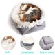 thumbnail image 5 of Cama para perro a la moda, perrera, gato pequeño, mascota, cachorro, cama redonda, casa, almohadilla suave y cálida, 5 of 5
