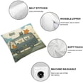 thumbnail image 4 of JRXY Throw Pillow Cover Cute Funny Bus with Animals On Nature Sofa Pillow Case Cushion Cover for Home Couch Bed Decor,2 Pcs White, 4 of 6
