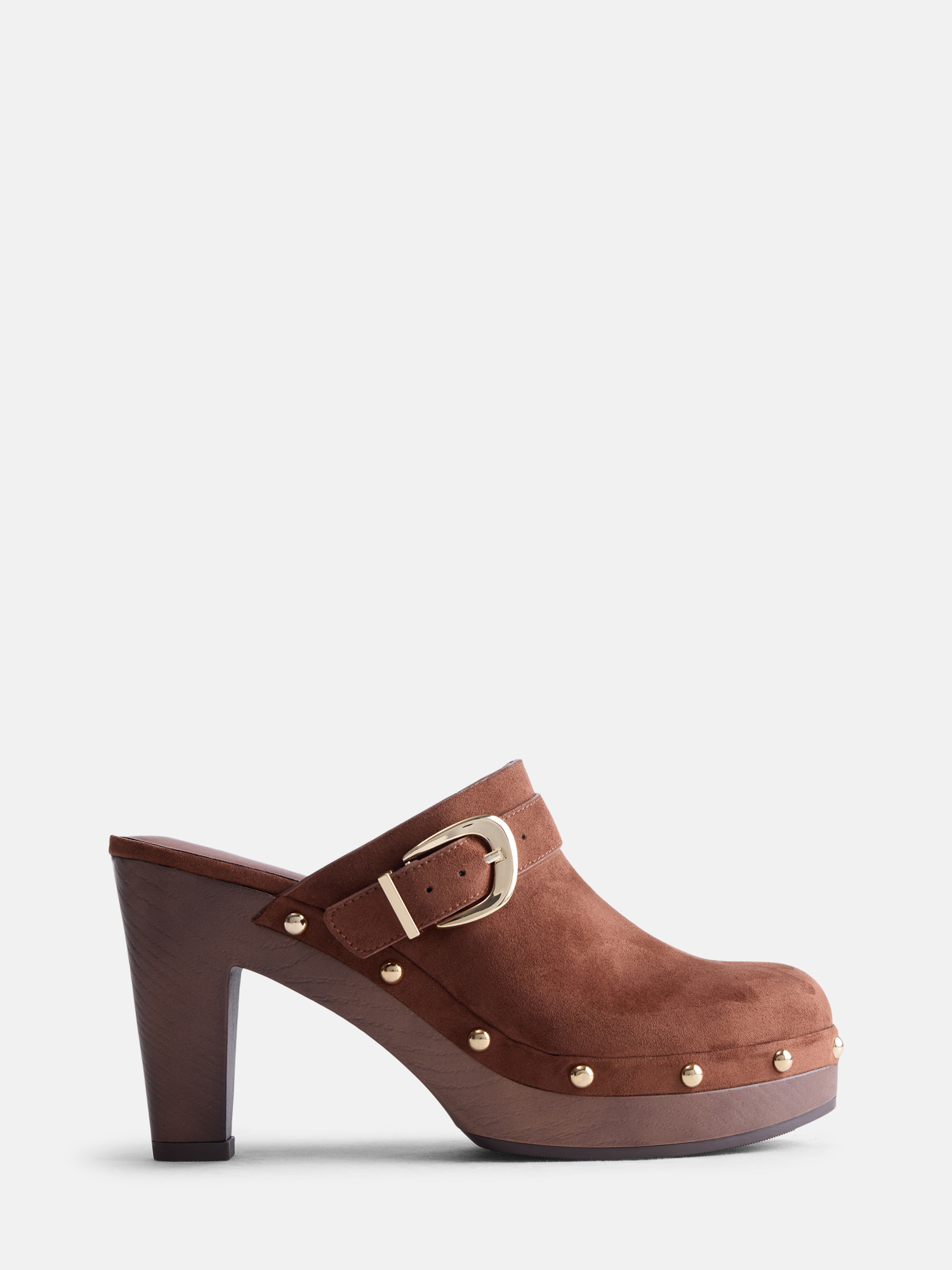 Scenario Women's Heeled Clogs with Buckle Accents photo 2
