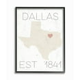 thumbnail image 2 of The Stupell Home Decor Collection Dallas Est 1841 Canvas Wall Art, 2 of 4
