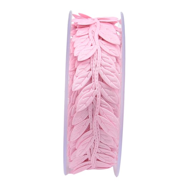 Hojas Cintas Coser y Decoraciones de Costura y Manualidades - Rosado, 49.21 pies Sunnimix Las hojas recortan la cinta