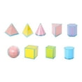 thumbnail image 2 of 9x Sólidos geométricos, figuras geométricas plegables, material didáctico para el profesorado, juguetes educativos, figuras coloridas para el aula, 2 of 9