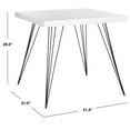 thumbnail image 4 of SAFAVIEH Wolcott Retro Mid-Century Square Lacquer Accent Table White / Black, 4 of 5