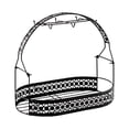 thumbnail image 1 of jifeng Bottle Rack Kitchen Organizer Home Metal Gift Versatile Minimalist with Storage Oval Black, 1 of 9