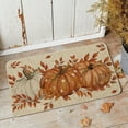 thumbnail image 4 of Diceymbol Halloween Pumpkin Doormat 24x16 Inch Non-Slip Entry Mat with PVC Backing Absorbent Bath & Kitchen Rug for Fall Decor, 4 of 6