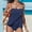 Navy, variant on Wiyuqeen Women's Strapless Tankini Sets Solid Color Off Shoulder Sweetheart Padded Beach Swimsuits Two Piece Push up Bathing Suits