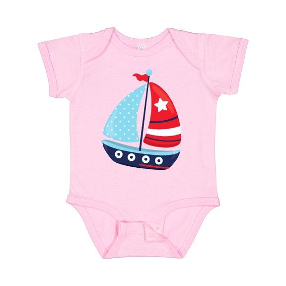 Inktastic Sailing Boat, Sailor, Sailing, Sails, Boat, Ship Boys Baby Bodysuit