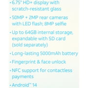 ATT Verge 64GB, Galactic Blue - Prepaid Smartphone