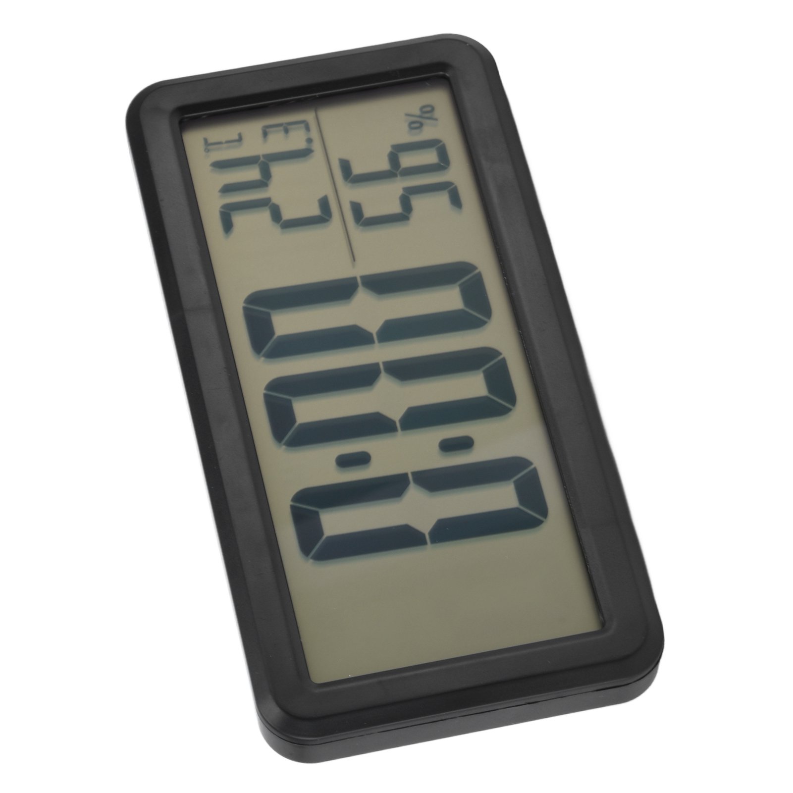 EOTVIA Mini Digital Clock,Small Digital Clock,Digital Alarm Clock Portable Black Temperature Humidity Wall Mounted LCD Digital Electronic Clock For Dormitory Desktop