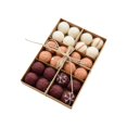 thumbnail image 2 of 24 bolas de lana de fieltro navideñas, pompones hechos a mano para manualidades. Estilo A, 2 of 9