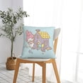 thumbnail image 5 of Kuromi and My Melody Throw Pillow Cover Decoration Pillow Case Cushion for Home Sofa Couch 16"x16", 5 of 7