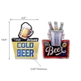 thumbnail image 2 of Signe Du Mur En Métal En Relief Bière Glacée - Ensemble De 2, 2 of 3