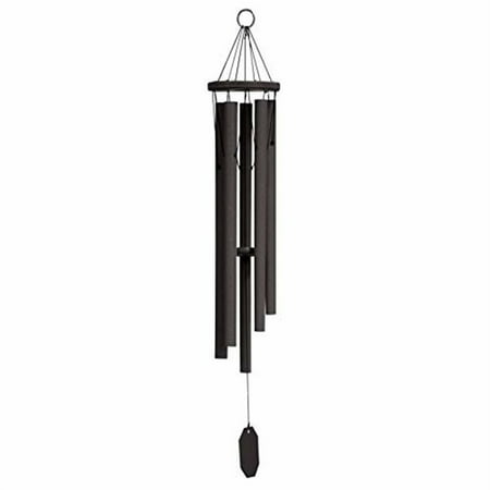Lambright Chimes Zephyr Valley Wind Chime - Amish Handcrafted Country Chime  Black  37