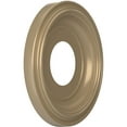 thumbnail image 2 of Ekena Millwork 10"OD x 3 1/2"ID x 1 1/8"P Traditional Thermoformed PVC Ceiling Medallion (Fits Canopies up to 5 1/2"), Universal Metallic Champagne Mist, 2 of 5