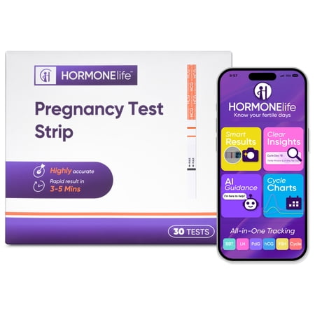 HORMONElife PdG Progesterone Test Strips, At-Home Ovulation Confirmation and Fertility Hormone Test Kit, 12 Count