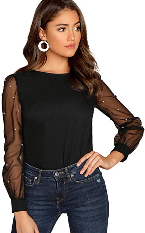 Sheer blouse canada Clearance