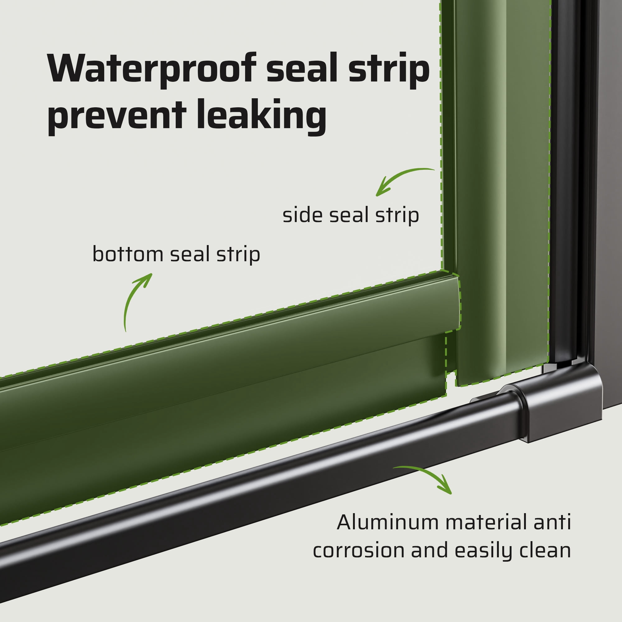 Leumius Pivot Shower Doors, 33" W x 72" H Semi-Frameless Design,1/4" Thick SGCC Tempered Glass,Reversible Installation,Matte Black