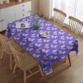 thumbnail image 2 of Purple Cartoon Unicorn Cloud Pattern Rectangle Tablecloth 60"x84",Waterproof Polyester Rectangle Table Cloth, Wipeable Spillproof Polyester Tablecloth for Dining, Camping, Indoor and Outdoor, 2 of 5