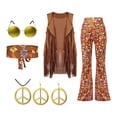 thumbnail image 1 of Conjunto de Disfraz de Hippie Salvador Disfraces Hippies M, 1 of 9