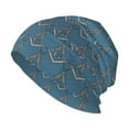 thumbnail image 1 of Beanie Hats for Men and Women, Blue Masonic Freemason Symbol Patterns Adult Unisex Knit Hat Winter Warm Skull Cap, 1 of 7