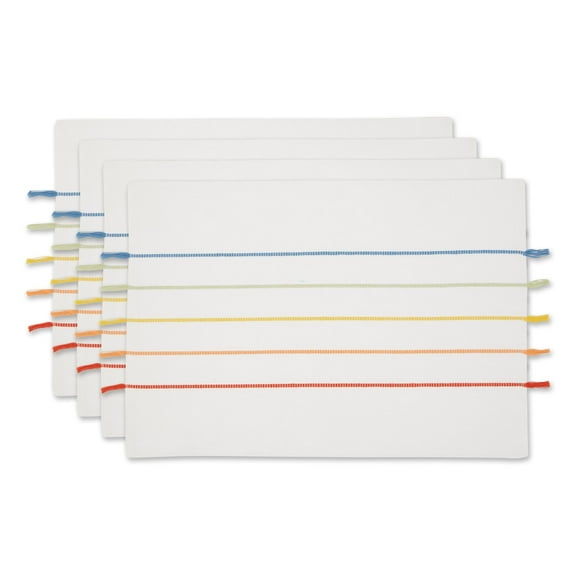 Rainbow Stripe Tassel Placemat (Set of 4)