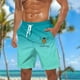 thumbnail image 2 of Pantalones Cortos Casuales para Hombre Imprimir con Bolsillos Pantalones de Playa de Cintura Elástica, Pantalones Cortos de Cintura Elástica para Hombre, 2 of 5