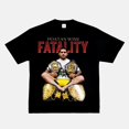 thumbnail image 3 of 2025 nueva moda 100% Camiseta de algodón para hombres lucha Y2k impresión de manga corta americano Retro escote pequeño Top de lucha Retro, 3 of 5