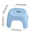 thumbnail image 3 of Stepping Stool under $5! Xqxayjr Low Step Stool with Handles, Non-Slip Bathroom Step Stool, Plastic Step Stool for Toilet,KidsStep Stool, Shower Stool for Adults, Living Room Step Stool, 3 of 6