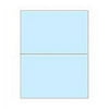 Print-Ready Business Forms (8-1/2" x 11") with Single Micro-Perf for Separation, on Blue 24lb Bond Paper - 500 Sheets (Forms)