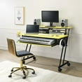 thumbnail image 6 of ACME Suitor Wooden Top Music Recording Studio Desk in Yellow and Black, 6 of 7