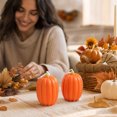 thumbnail image 7 of Tyidzon 2 Pcs Fall Pumpkin Scented Candles Soft Macaron Handmade Ambient Candles for Home Table Bedroom Bathroom Party Thanksgiving Decorations, 7 of 7