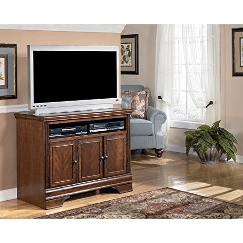 Burnished Brown TV Stand Signature Design by Ashley Furniture