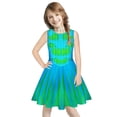thumbnail image 5 of Mermaid Digital Printing Girls Round Neck Sleeveless Summer Dress Fashion Princess Dress, 5 of 6