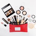 thumbnail image 4 of 11x6 Inch Money Bags with Zipper, 2Pcs PU Leather Cash Deposit Bank Pouch Envelopes Check Wallet for Coin Cosmetics Invioce Bill, Red/Blue, 4 of 6