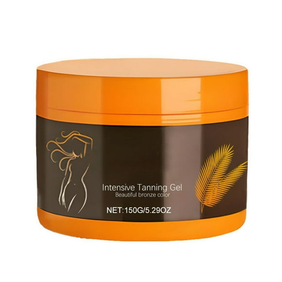 Body Care Clearance, Bradem Tanning Gel Accelerator Sunbed Gel Achieve Natural Tan Skin Self Tanning Body Gel Repairing Gel Beach Sunbathing Tanning Wheat Bronze Color Light Texture Not Greasy