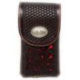 thumbnail image 2 of Texas West Western Cowboy Tooled Floral Leather Longhorn Concho Belt Loop Cell Phone Holster Case in 4 Colors, 2 of 4