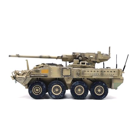 GUYUTING Compact 1:72 Scale M1128 Stryker Artillery Model Fits Perfectly on Desks, Shelves & Display Cases