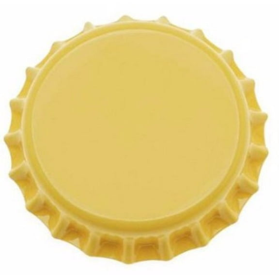 Yellow Oxygen Barrier Crown Caps 144 Count