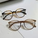 thumbnail image 2 of Gafas con montura plana estilo espejo antiluz azul, montura pequeña redonda retro, montura sin graduación, gafas con acabado para miopía, 2 of 6