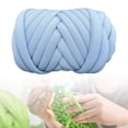 thumbnail image 1 of Hilo grueso de poliéster, hilo grueso voluminoso, hilo de tejer de brazo, hilo tubular jumbo, hilo de tubo para macramé, bricolaje, manta, perfecl  hilo grueso, 1 of 8