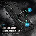 thumbnail image 5 of for Galaxy A13 4G Case, Samsung A13 4G Case with HD Screen Protector, Military-Grade Ring Holder Kickstand Car Mount 15ft Drop Tested Shockproof Cover Phone Case for Samsung Galaxy A13 4G, Black, 5 of 13