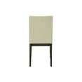 thumbnail image 6 of Dining Chair, 37" Height, Set Of 2, Upholstered, Dining Room, Kitchen, Cream Fabric, Grey Solid Wood, Transitional, 6 of 6